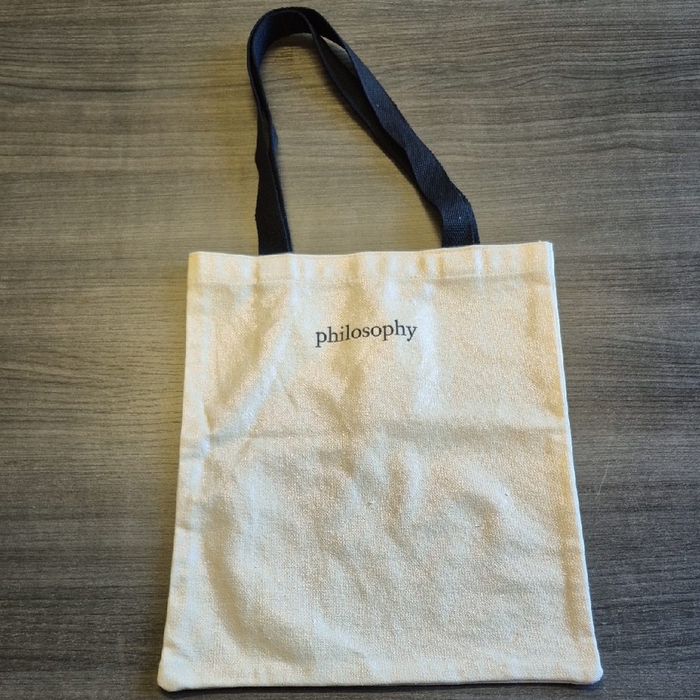 NEW Philosophy Iridescent Canvas Tote Bag